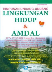 Image of Himpunan Undang-Undang Lingkungan Hidup dan Amdal